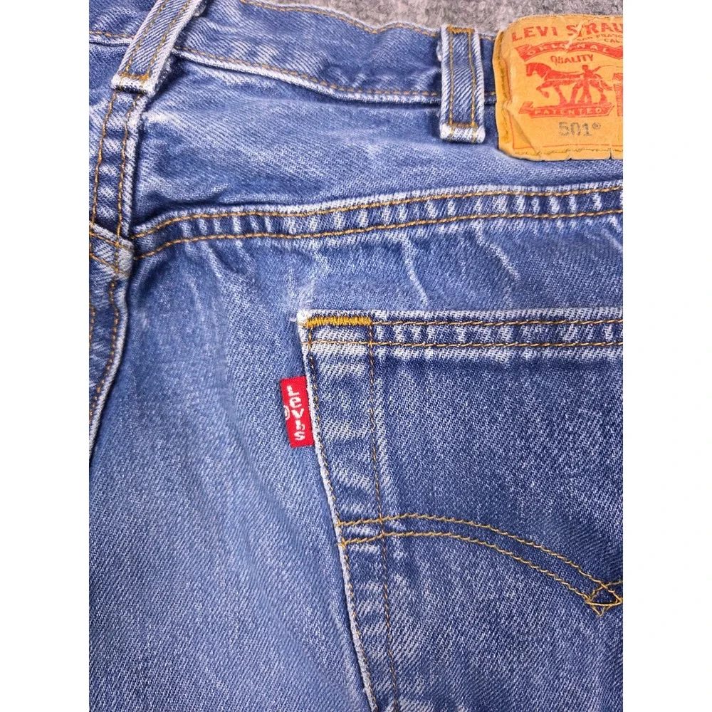 Levi's 501 Original Fit Jeans Mens 38x38 Blue Straight Leg Button Fly Denim 88/6
